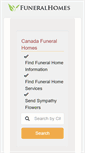 Mobile Screenshot of funeralhomescanada.com
